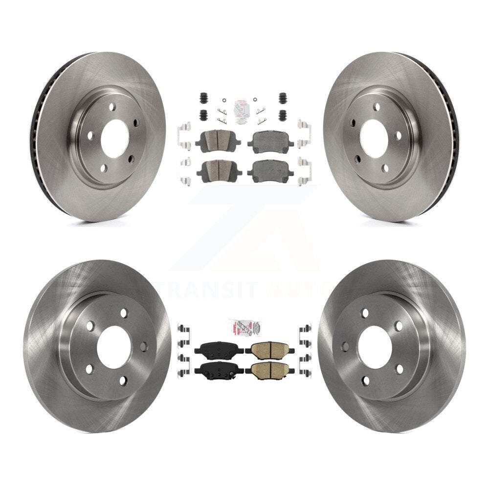 Front Rear Ceramic Pad & Brake Rotor Kit For Chevrolet Malibu Pontiac G6 Cobalt G5 Saturn K8A-101293