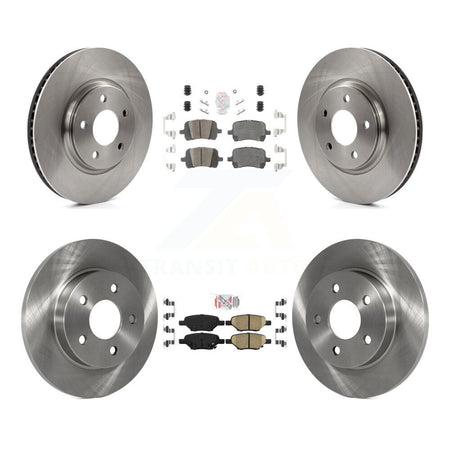 Front Rear Ceramic Pad & Brake Rotor Kit For Chevrolet Malibu Pontiac G6 Cobalt G5 Saturn K8A-101293