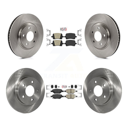 Front Rear Ceramic Pad & Brake Rotor Kit For Chevrolet Malibu Pontiac G6 Cobalt G5 Saturn K8A-101294