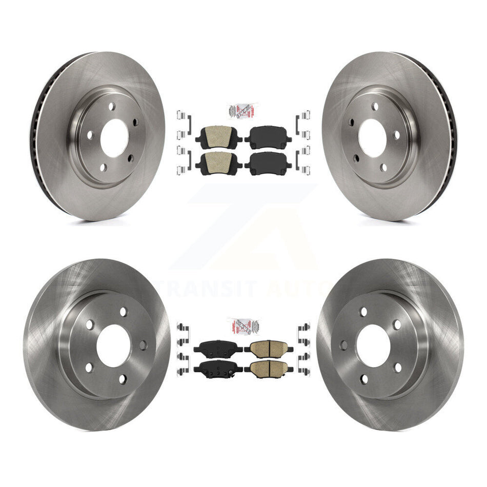 Front Rear Ceramic Pad & Brake Rotor Kit For Chevrolet Malibu Pontiac G6 Cobalt G5 Saturn K8A-101295