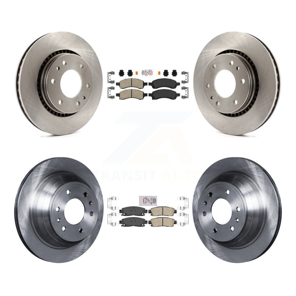 Front Rear Ceramic Pad Brake Rotors Kit For Chevrolet Trailblazer GMC Envoy Buick Rainier K8A-101296