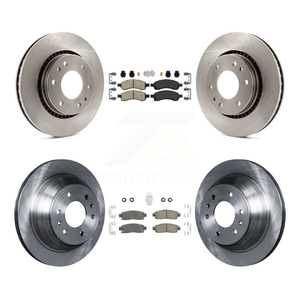 Front Rear Ceramic Pad Brake Rotors Kit For Chevrolet Trailblazer GMC Envoy Buick Rainier K8A-101297