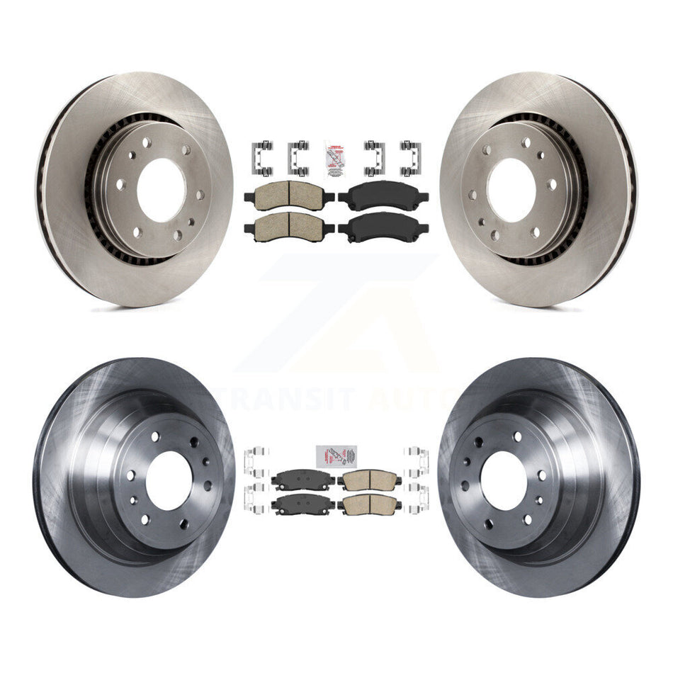 Front Rear Ceramic Pad Brake Rotors Kit For Chevrolet Trailblazer GMC Envoy Buick Rainier K8A-101298