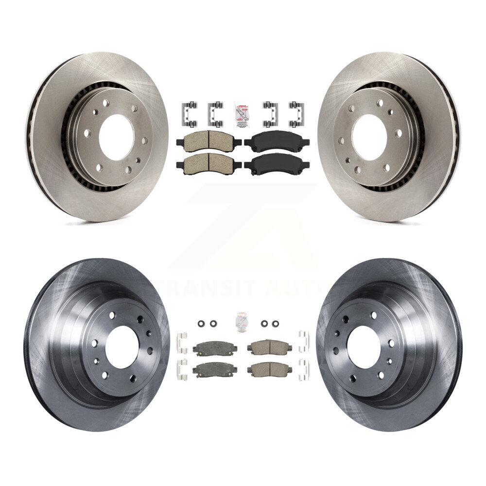 Front Rear Ceramic Pad Brake Rotors Kit For Chevrolet Trailblazer GMC Envoy Buick Rainier K8A-101299