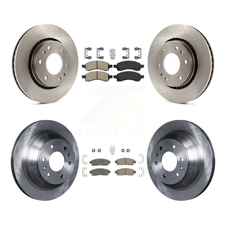 Front Rear Ceramic Pad Brake Rotors Kit For Chevrolet Trailblazer GMC Envoy Buick Rainier K8A-101299