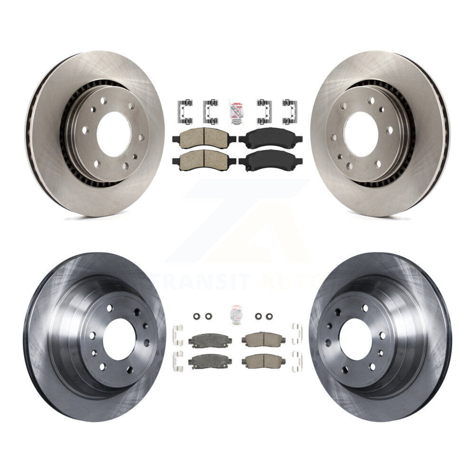 Front Rear Ceramic Pad Brake Rotors Kit For Chevrolet Trailblazer GMC Envoy Buick Rainier K8A-101299