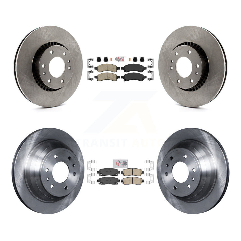 Front Rear Ceramic Pad & Brake Rotor Kit For Chevrolet Trailblazer GMC Envoy XL EXT Buick K8A-101300