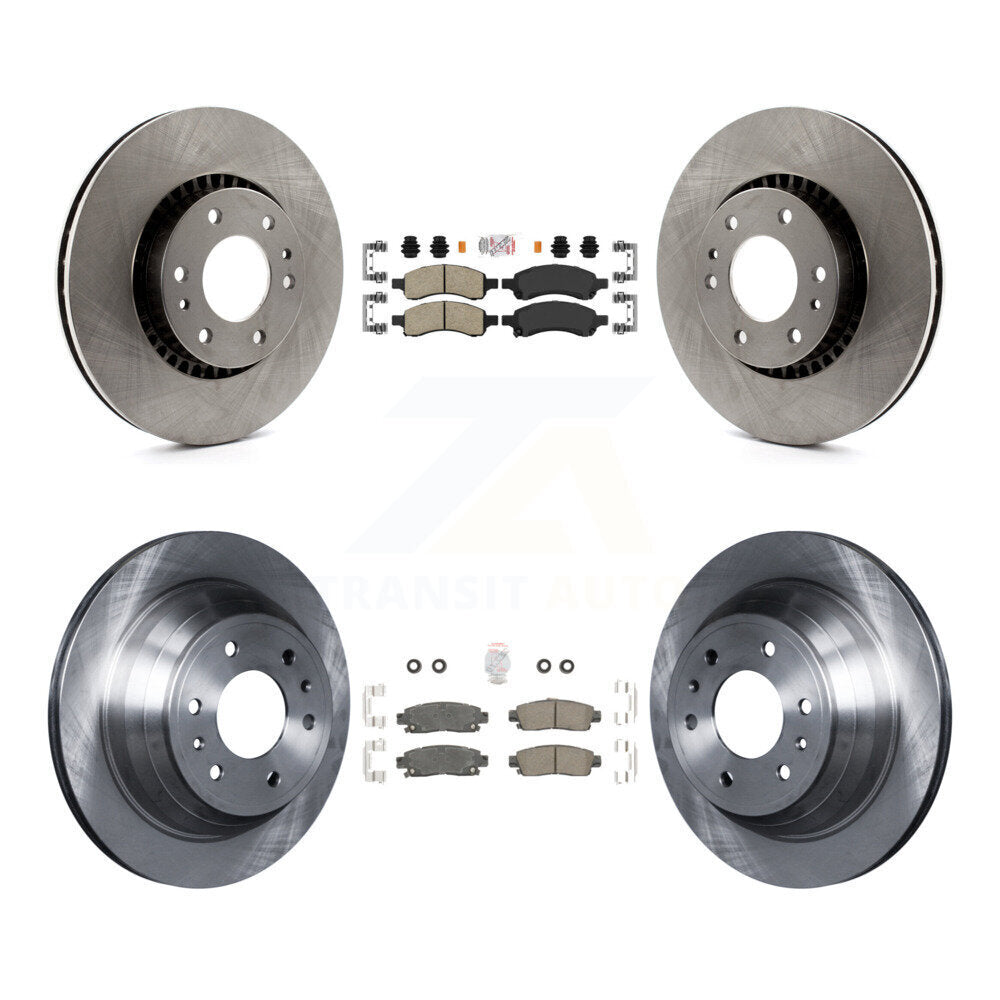 Front Rear Ceramic Pad & Brake Rotor Kit For Chevrolet Trailblazer GMC Envoy XL EXT Buick K8A-101301