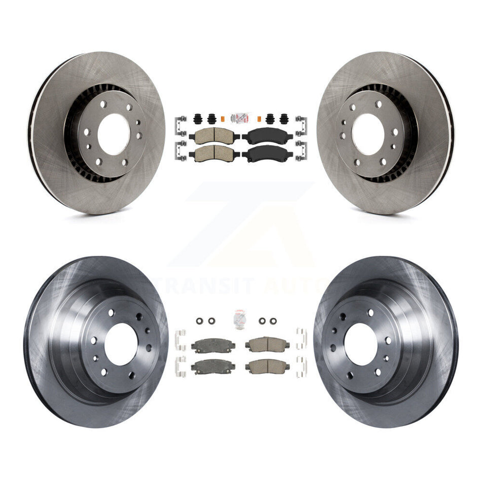 Front Rear Ceramic Pad & Brake Rotor Kit For Chevrolet Trailblazer GMC Envoy XL EXT Buick K8A-101301