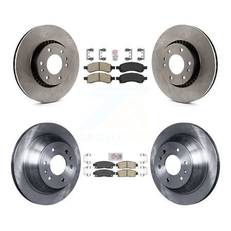 Front Rear Ceramic Pad & Brake Rotor Kit For Chevrolet Trailblazer GMC Envoy XL EXT Buick K8A-101302