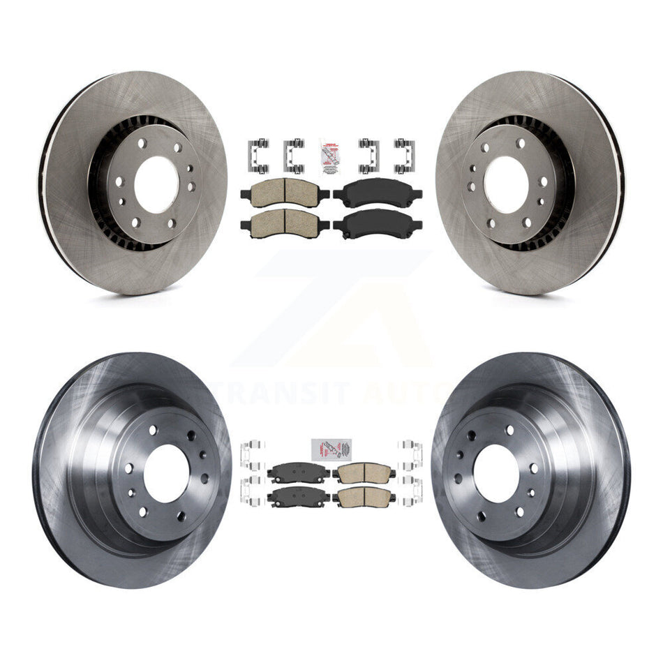 Front Rear Ceramic Pad & Brake Rotor Kit For Chevrolet Trailblazer GMC Envoy XL EXT Buick K8A-101302