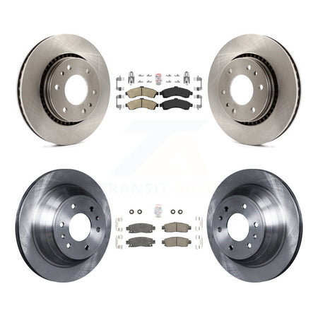 Front Rear Ceramic Pad Disc Brake Rotors Kit For 2006 Isuzu Ascender With 3rd Row Seating K8A-101305
