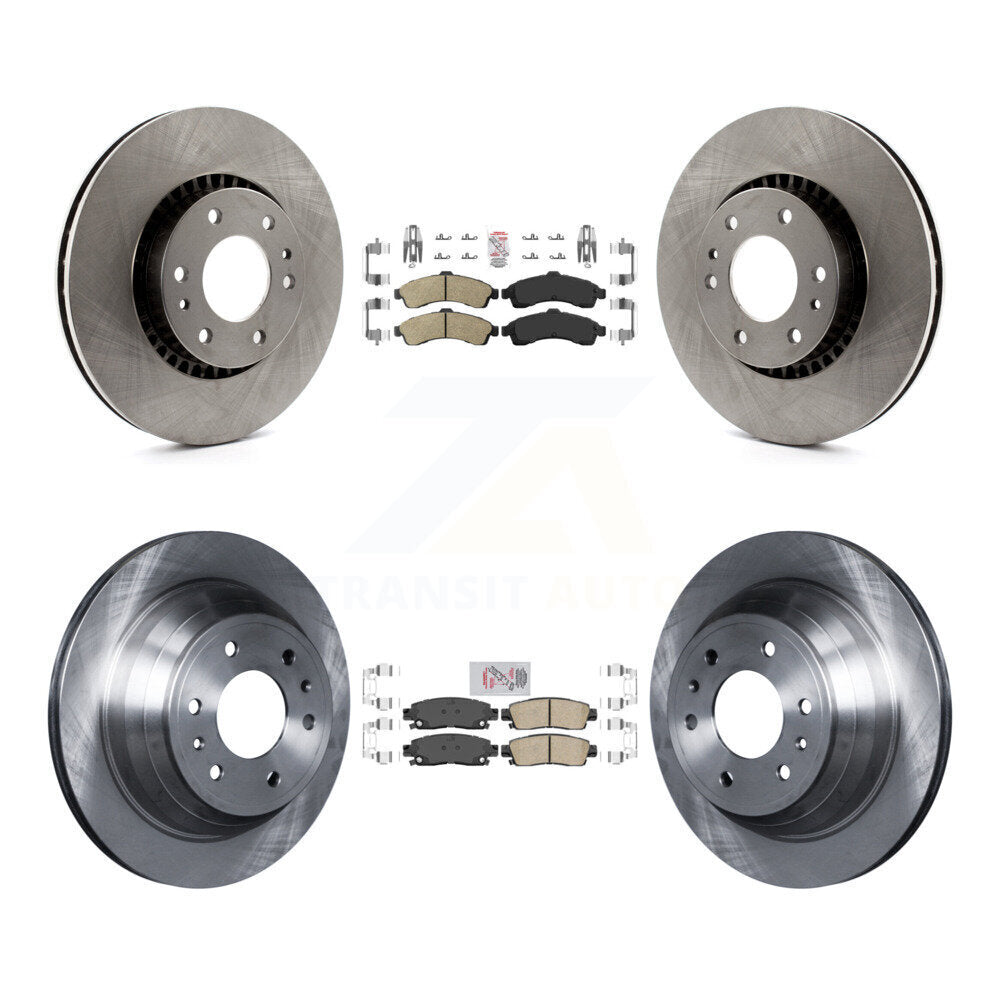 Front Rear Ceramic Pad Brake Rotor Kit For Chevrolet GMC Trailblazer Envoy XL EXT SSR XUV K8A-101306