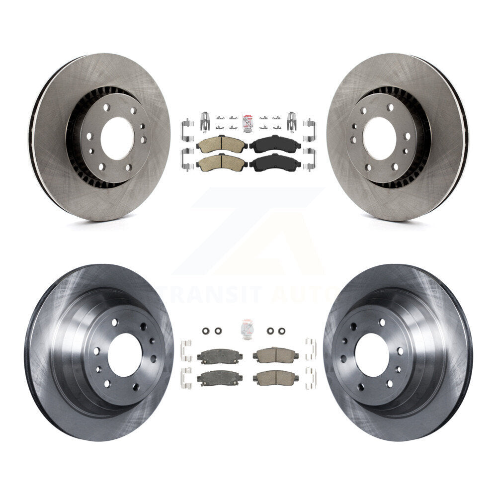 Front Rear Ceramic Pad Brake Rotor Kit For Chevrolet GMC Trailblazer Envoy XL EXT SSR XUV K8A-101307