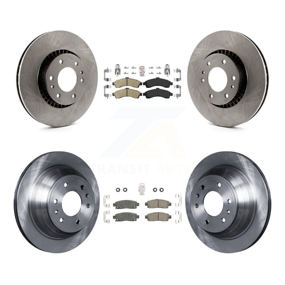Front Rear Ceramic Pad Brake Rotor Kit For Chevrolet GMC Trailblazer Envoy XL EXT SSR XUV K8A-101307