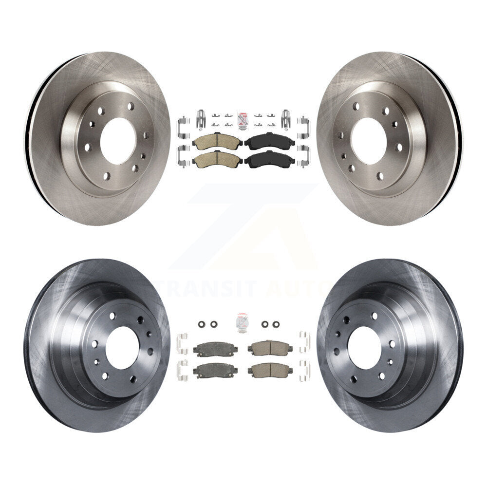 Front Rear Ceramic Pad And Brake Rotor Kit For GMC Envoy Chevrolet Trailblazer Oldsmobile K8A-101311