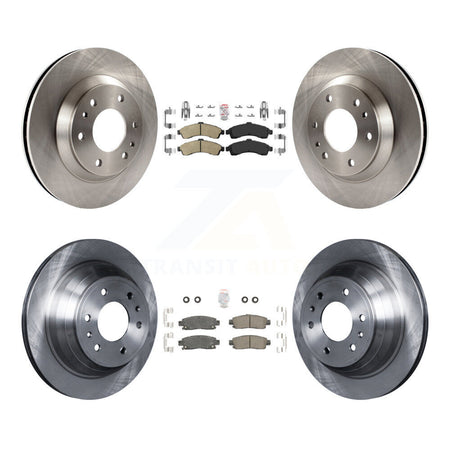 Front Rear Ceramic Pad And Brake Rotor Kit For GMC Envoy Chevrolet Trailblazer Oldsmobile K8A-101311