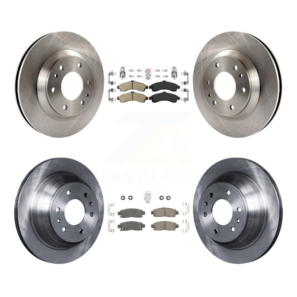 Front Rear Ceramic Pad And Brake Rotor Kit For GMC Envoy Chevrolet Trailblazer Oldsmobile K8A-101311