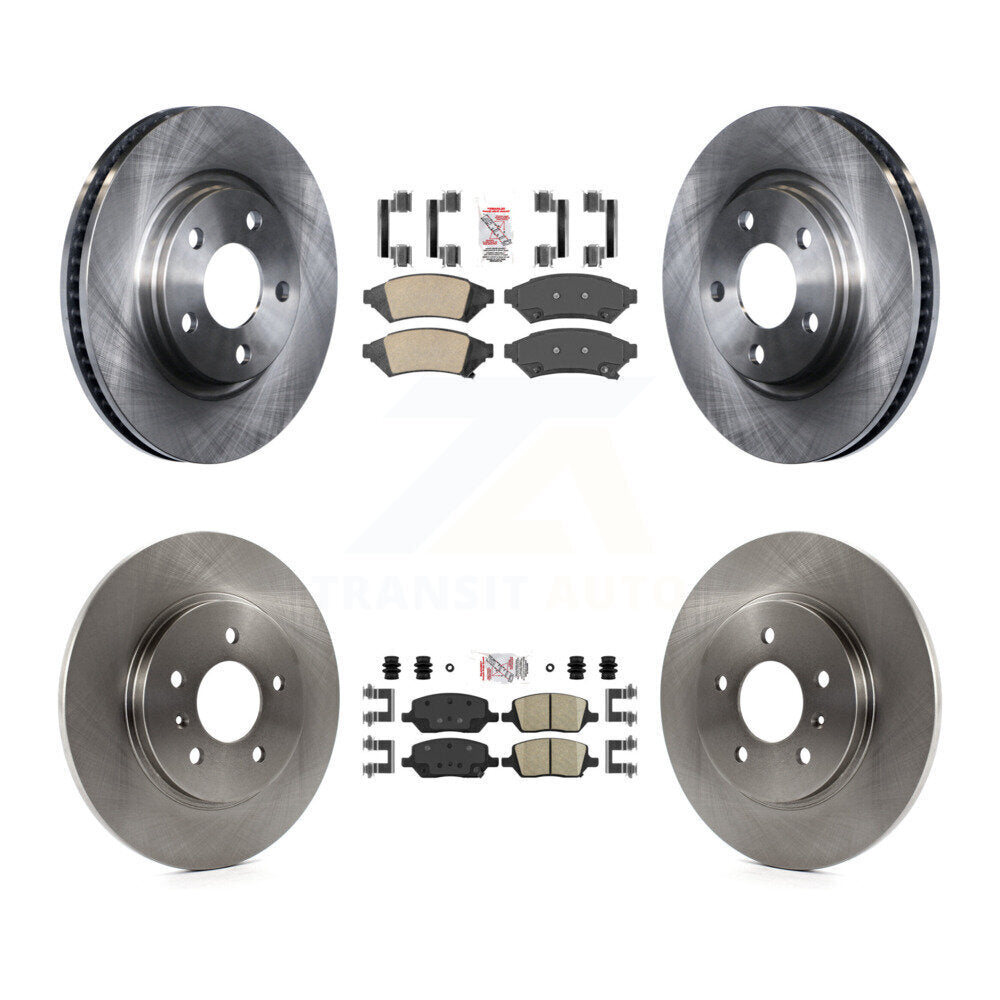 Front Rear Ceramic Pad Brake Rotor Kit For Pontiac Montana Chevrolet Uplander Buick Relay K8A-101316
