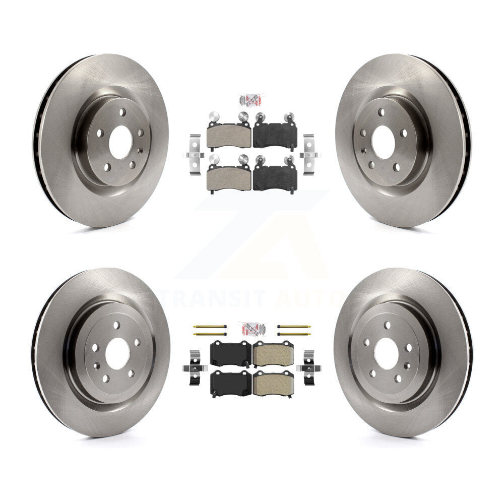 Front Rear Semi-Metallic Pads And Disc Brake Rotors Kit For 2010-2015 Chevrolet Camaro SS K8A-101331