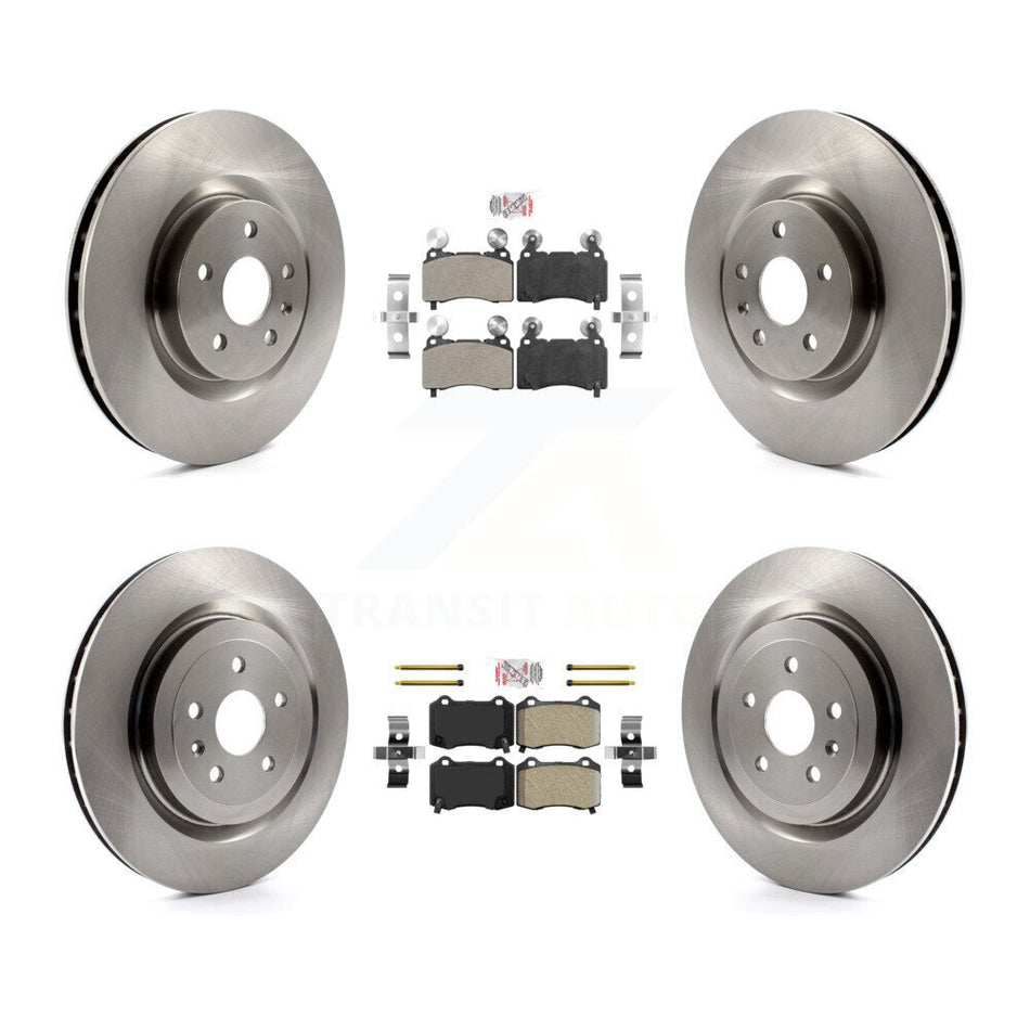 Front Rear Semi-Metallic Pads And Disc Brake Rotors Kit For 2010-2015 Chevrolet Camaro SS K8A-101331