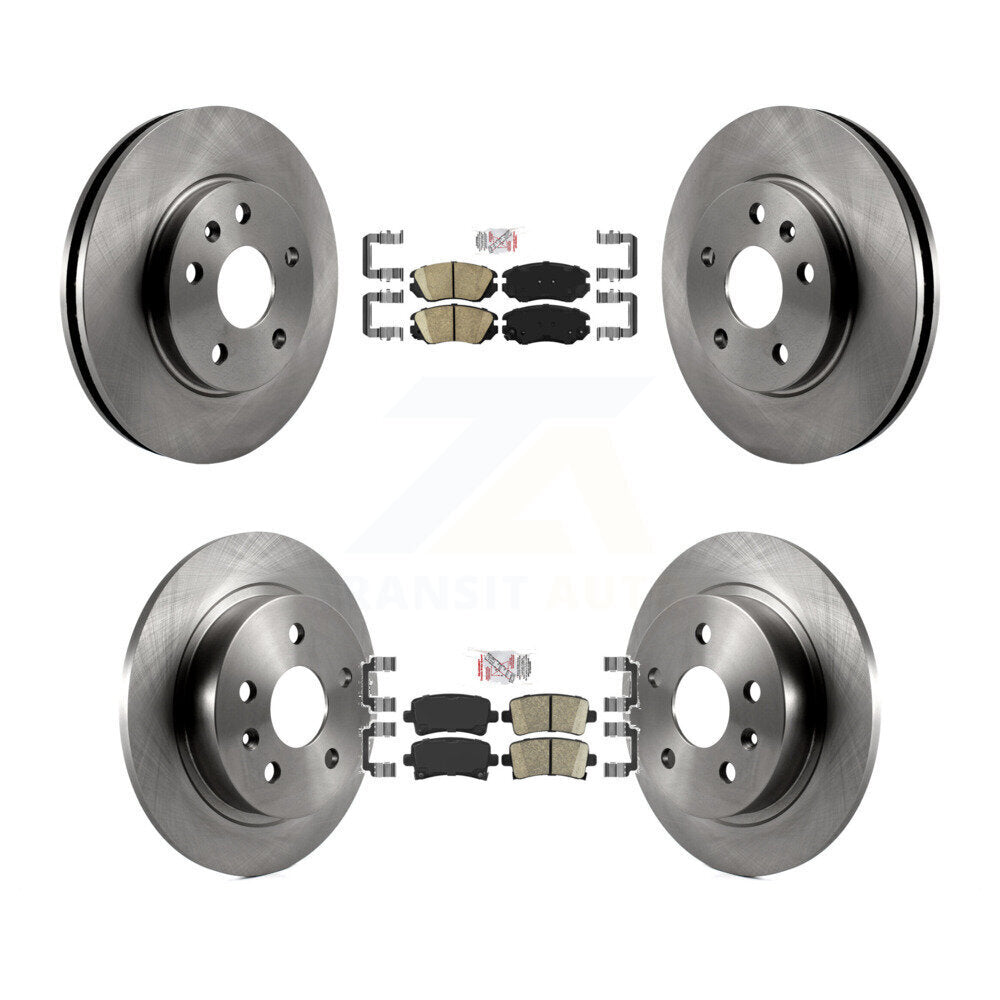 Front Rear Ceramic Pads And Disc Brake Rotors Kit For Chevrolet Malibu Limited K8A-101339