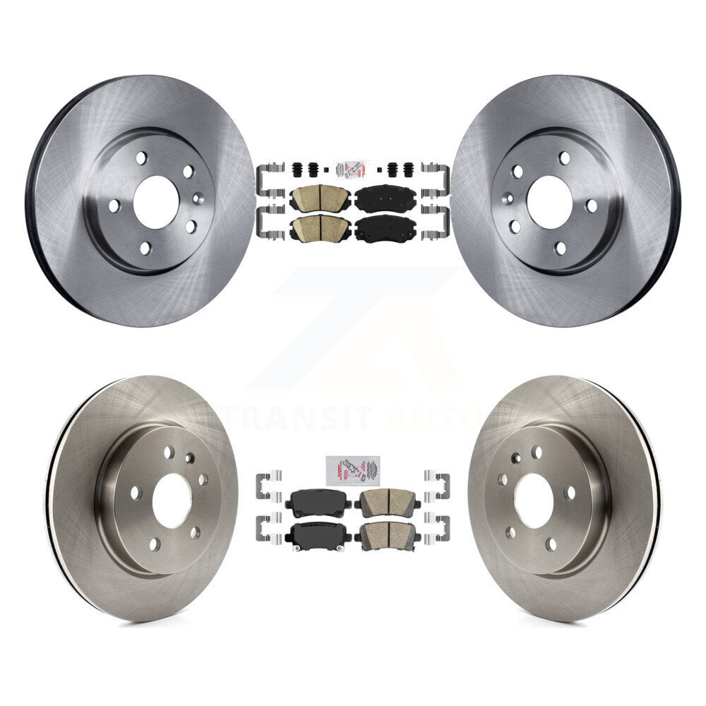 Front Rear Ceramic Pads And Disc Brake Rotors Kit For Chevrolet Malibu Buick LaCrosse K8A-101342