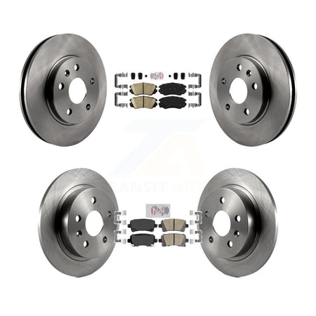 Front Rear Ceramic Pad Brake Rotor Kit For 2013-2015 Chevrolet Malibu Naturally Aspirated K8A-101343