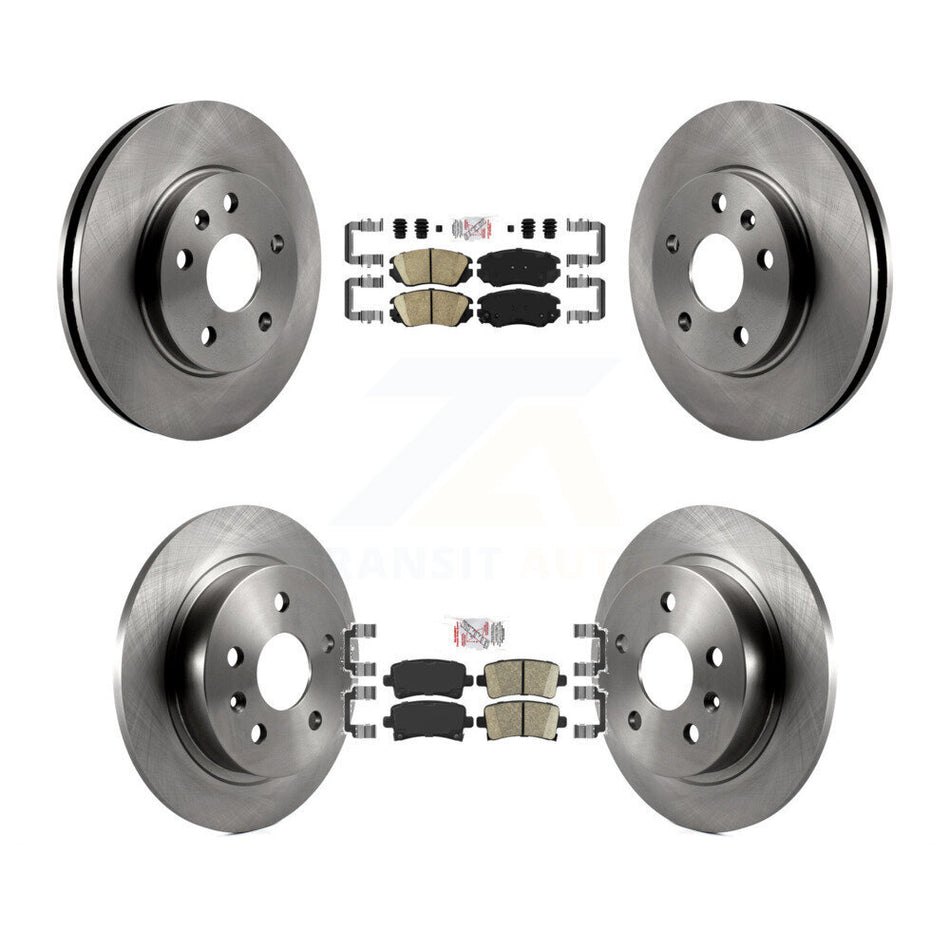 Front Rear Ceramic Pads And Disc Brake Rotors Kit For Chevrolet Malibu Limited K8A-101344