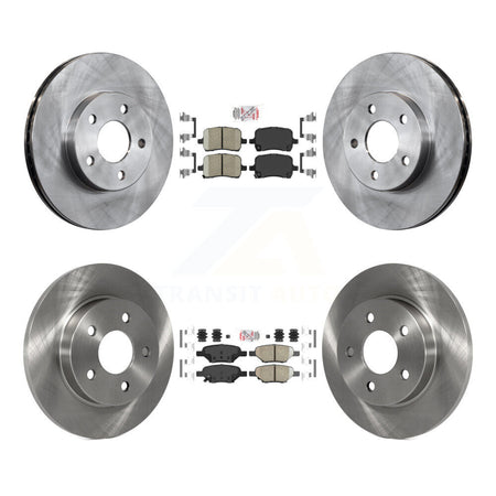 Front Rear Ceramic Pad And Disc Brake Rotor Kit For 2007-2008 Pontiac G5 rear brakes K8A-101349