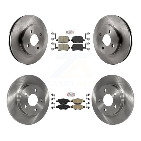 Front Rear Ceramic Pad And Disc Brake Rotor Kit For 2007-2008 Pontiac G5 rear brakes K8A-101352