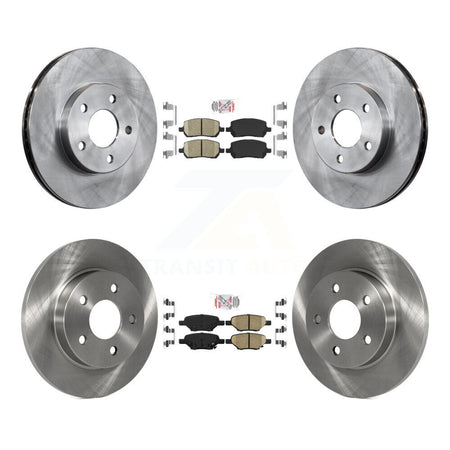 Front Rear Ceramic Pads And Disc Brake Rotors Kit For Pontiac G5 K8A-101357