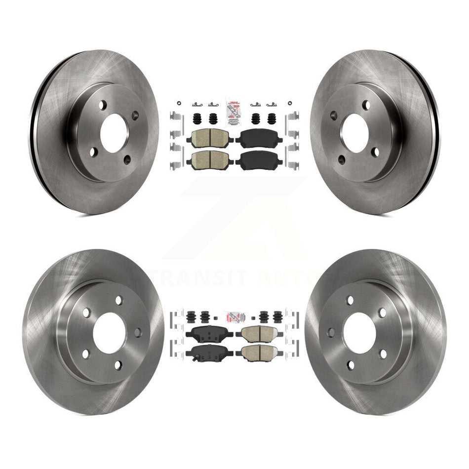 Front Rear Ceramic Pads And Disc Brake Rotors Kit For Pontiac G5 Pursuit K8A-101362