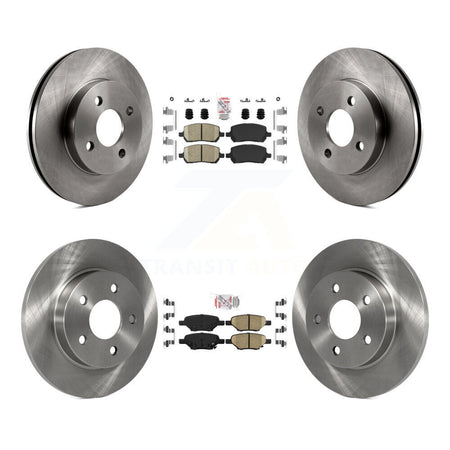 Front Rear Ceramic Pads And Disc Brake Rotors Kit For Pontiac G5 Pursuit K8A-101363