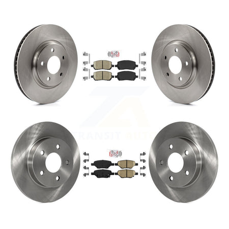 Front Rear Ceramic Pads And Disc Brake Rotors Kit For Pontiac G5 With Brakes K8A-101365