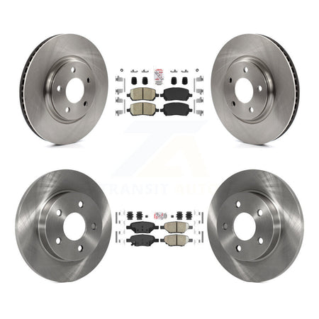 Front Rear Ceramic Pads And Disc Brake Rotors Kit For Pontiac G5 With Brakes K8A-101366