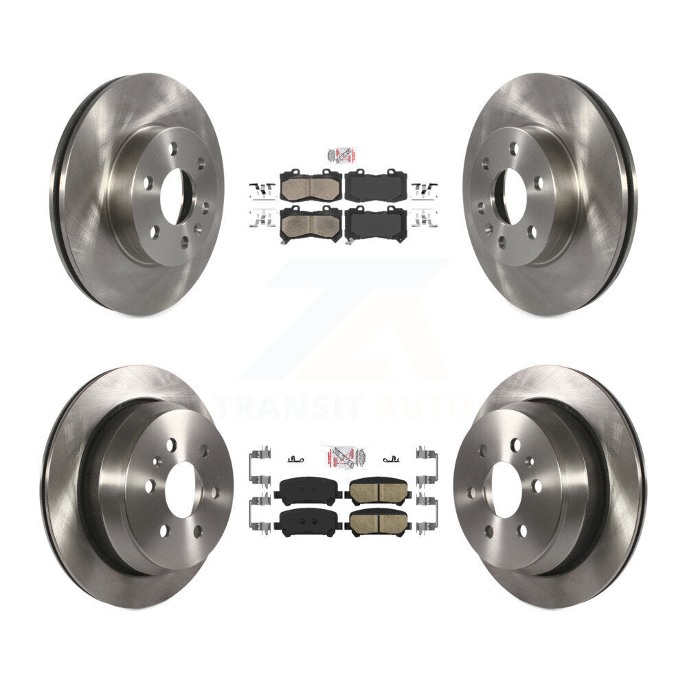 Front Rear Ceramic Pad & Disc Brake Rotor Kit For 2015-2020 Chevrolet Colorado GMC Canyon K8A-101376