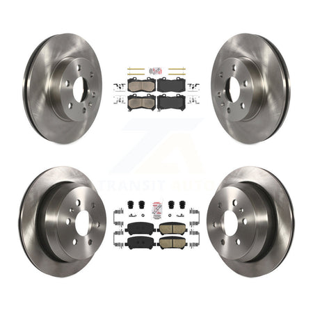 Front Rear Ceramic Pad & Disc Brake Rotor Kit For 2015-2020 Chevrolet Colorado GMC Canyon K8A-101377