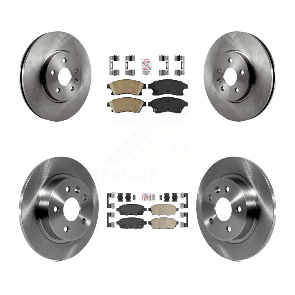 Front Rear Ceramic Pads And Disc Brake Rotors Kit For 2013-2014 Chevrolet Sonic RS K8A-101382