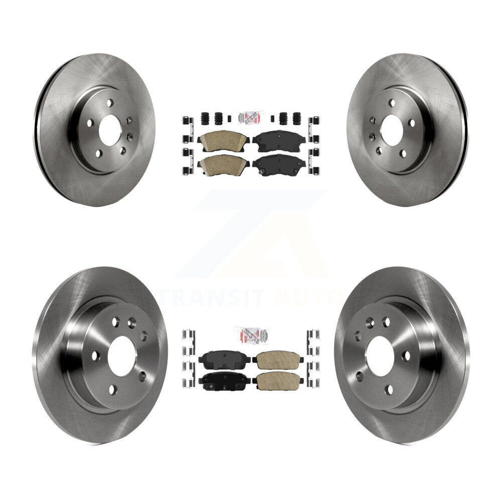 Front Rear Ceramic Pads And Disc Brake Rotors Kit For 2013-2014 Chevrolet Sonic RS K8A-101385