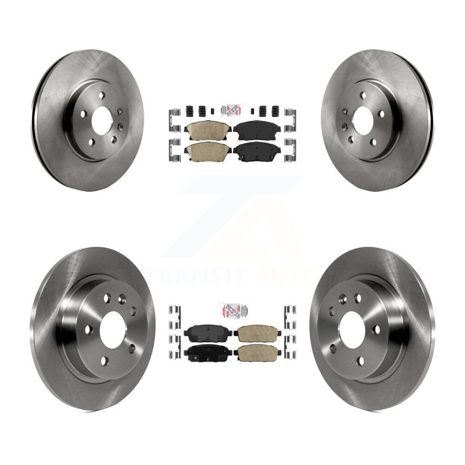 Front Rear Ceramic Pad And Disc Brake Rotor Kit For 2013-2017 Chevrolet Trax Buick Encore K8A-101387