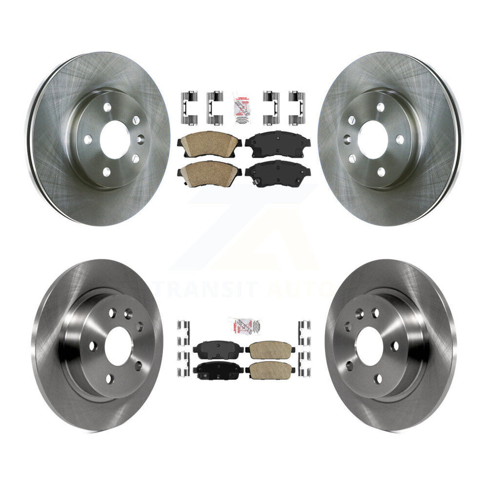 Front Rear Ceramic Pads And Disc Brake Rotors Kit For Chevrolet Cruze Sonic Limited K8A-101391