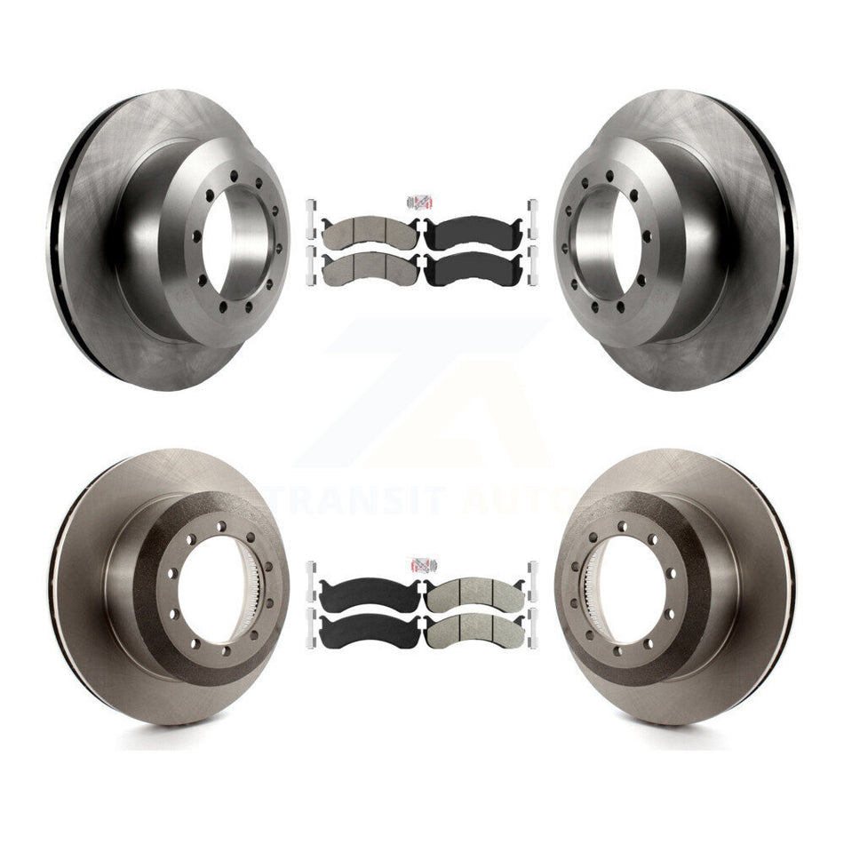 Front Rear Semi-Metallic Pad & Brake Rotors Kit For Ford F-59 Commercial Stripped Chassis K8A-101403