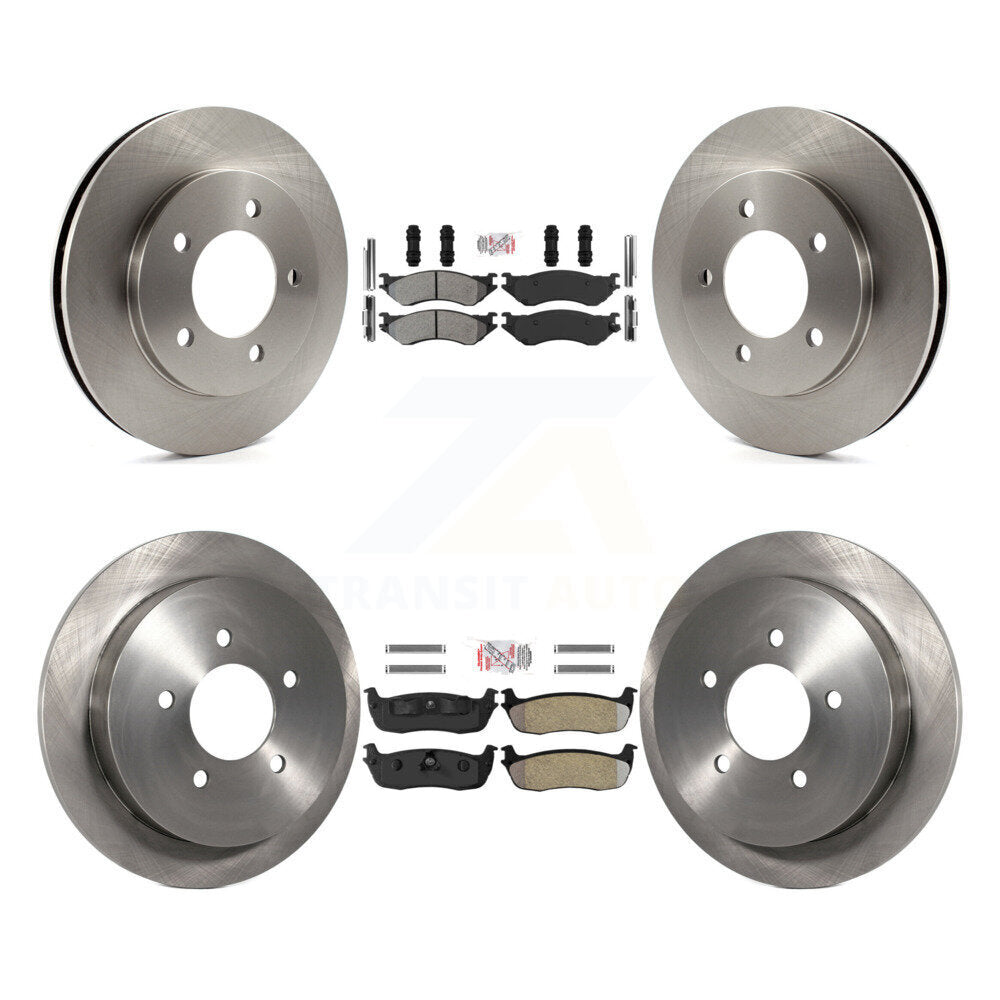 Front Rear Semi-Metallic Pad & Brake Rotors Kit For Ford Expedition Lincoln Navigator 4WD K8A-101408