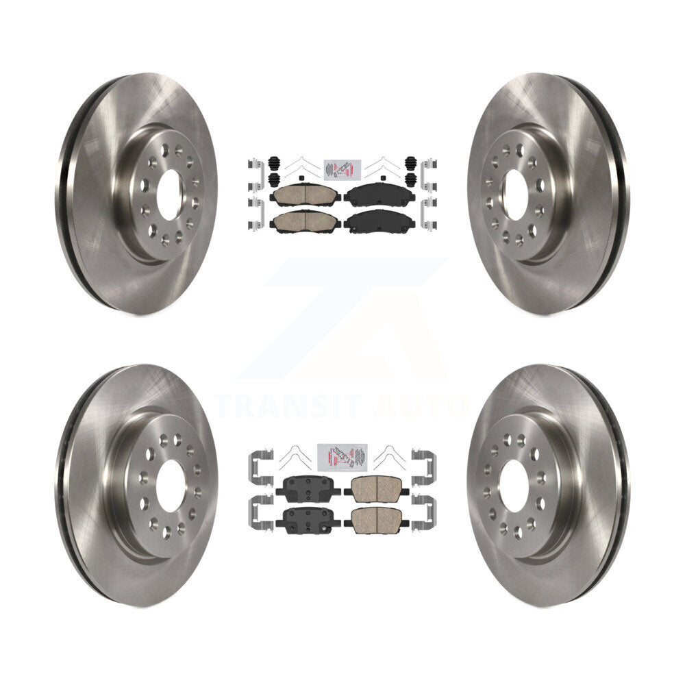 Front Rear Ceramic Pad And Brake Rotor Kit For Chevrolet Traverse GMC Acadia Blazer Buick K8A-101411