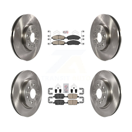 Front Rear Ceramic Pad And Brake Rotor Kit For Chevrolet Traverse GMC Acadia Blazer Buick K8A-101412