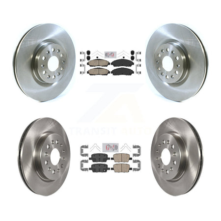 Front Rear Ceramic Pads And Disc Brake Rotors Kit For Cadillac XT5 Buick Enclave XT6 K8A-101415