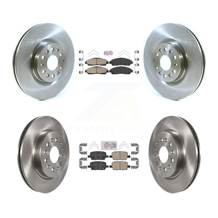 Front Rear Ceramic Pads And Disc Brake Rotors Kit For Cadillac XT5 Buick Enclave XT6 K8A-101417