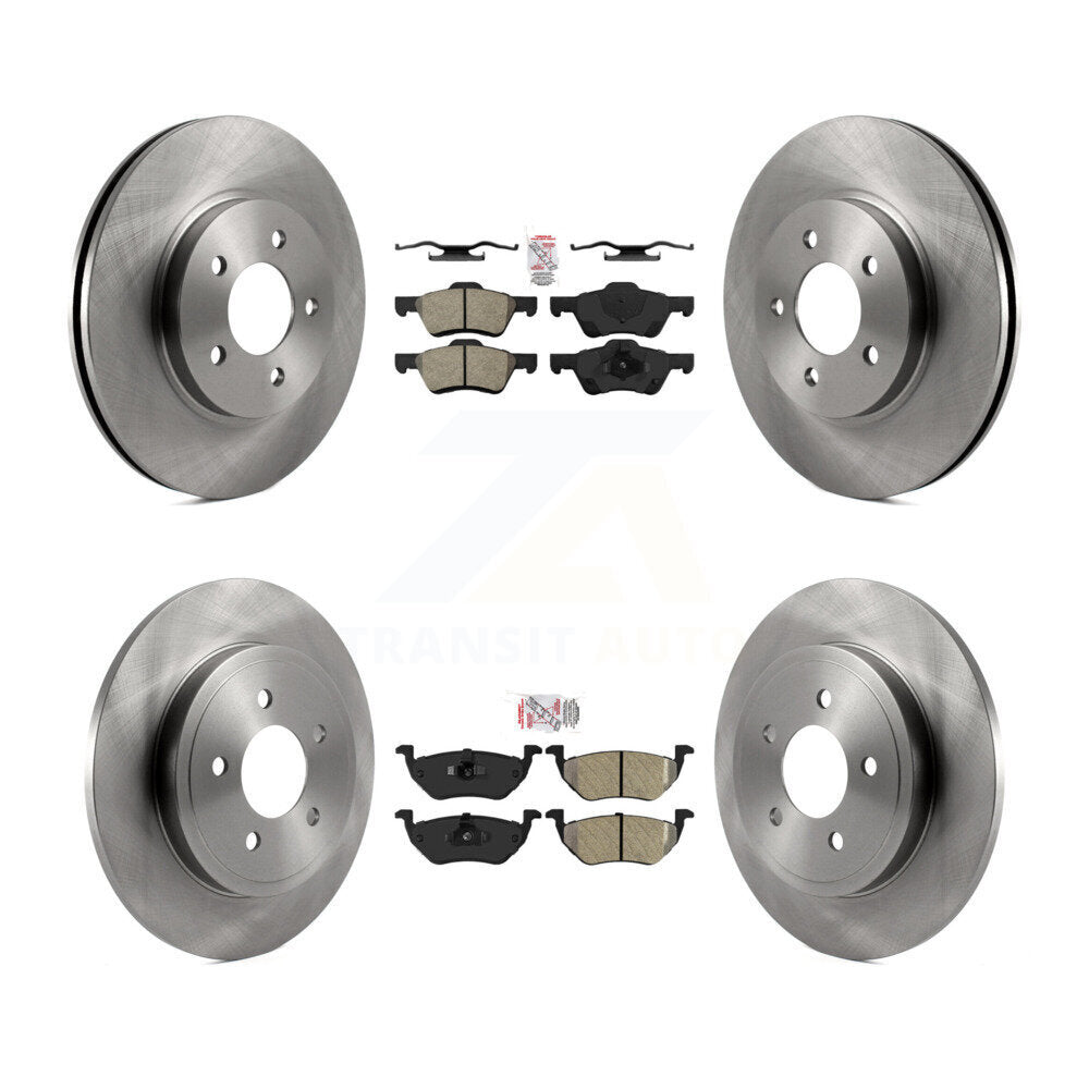 Front Rear Semi-Metallic Pad & Disc Brake Rotor Kit For Ford Escape Mazda Tribute Mercury K8A-101420