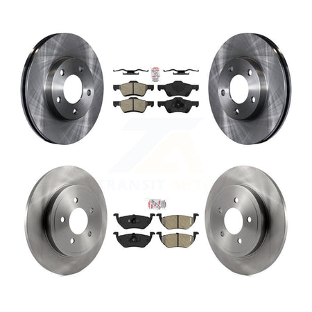 Front Rear Semi-Metallic Pads And Disc Brake Rotors Kit For Mercury Mariner K8A-101421